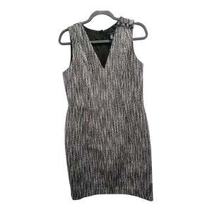 White House Black Market Black and White Tweed Dress-Size 10